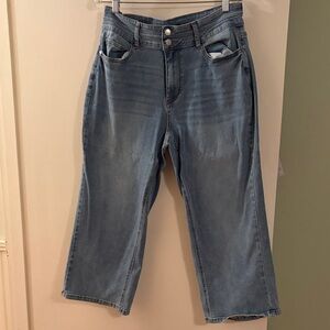 Judy Blue Light denim Wide-Leg Jean Capris